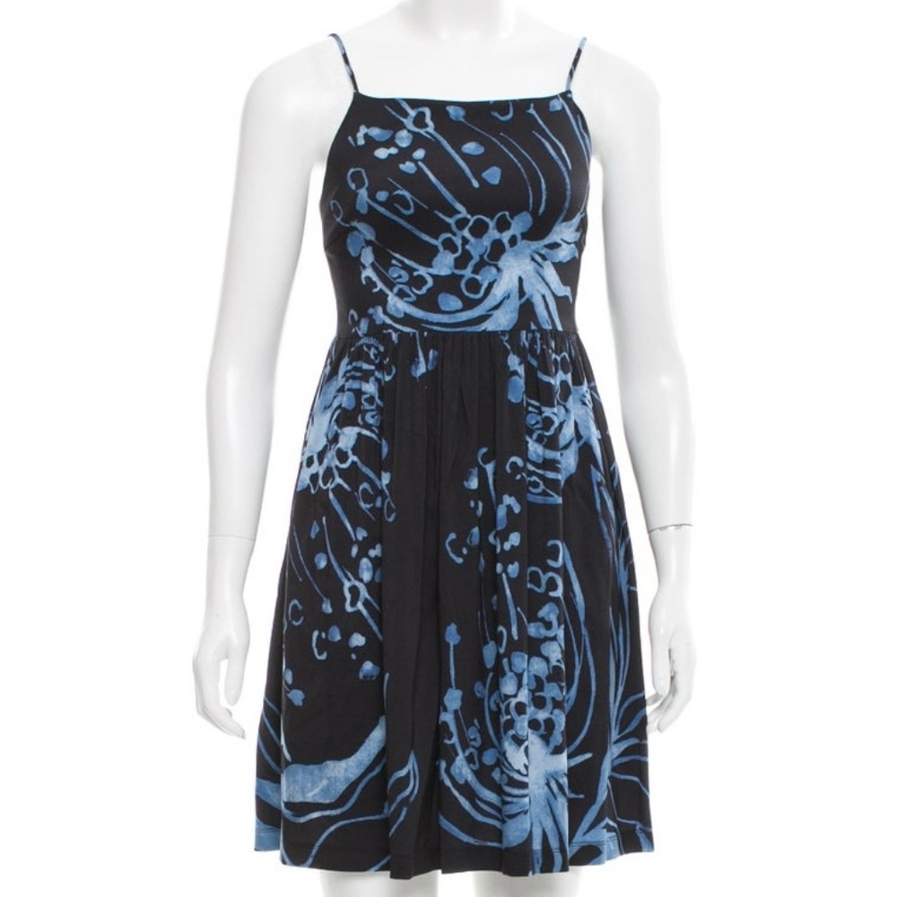 SUNO Printed Silk Dress